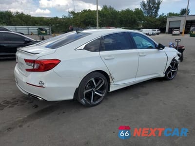 Trzecie zdjęcie samochodu z tyłu: 2022 HONDA ACCORD SPORT VIN:1HGCV1F35NA086219 - miniatura