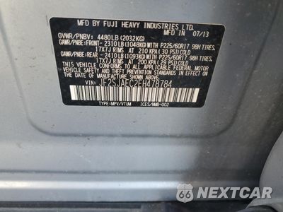 Zdjęcie 13 z 13 samochodu: 2014 SUBARU FORESTER 2.5I PREMIUM VIN:JF2SJAEC2EH478784 - miniatura