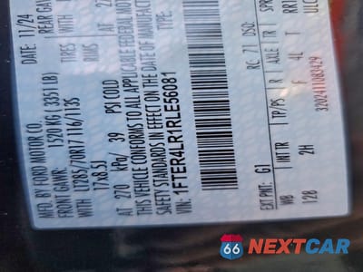 Zdjęcie 13 z 13 samochodu: 2024 FORD RANGER RAPTOR VIN:1FTER4LR1RLE56081 - miniatura