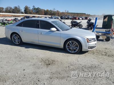 Czwarte zdjęcie samochodu z boku: 2014 AUDI A8 L QUATTRO VIN:WAURGAFDXEN004664 - miniatura