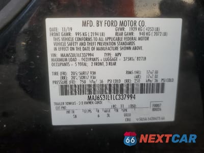 Zdjęcie 13 z 13 samochodu: 2020 FORD ECOSPORT SES VIN:MAJ6S3JL1LC337994 - miniatura