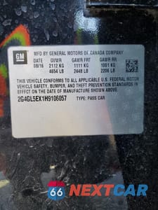 Zdjęcie 12 z 13 samochodu: 2017 BUICK REGAL SPORT TOURING VIN:2G4GL5EX1H9106057 - miniatura