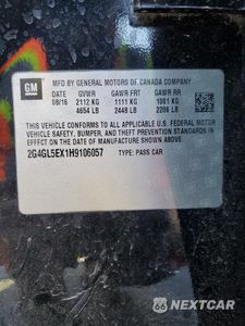 Zdjęcie 12 z 13 samochodu: 2017 BUICK REGAL SPORT TOURING VIN:2G4GL5EX1H9106057 - miniatura