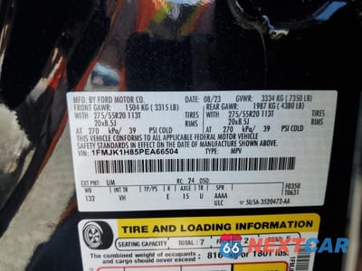 Zdjęcie 13 z 14 samochodu: 2023 FORD EXPEDITION MAX XLT VIN:1FMJK1H85PEA66504 - miniatura