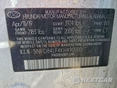 Zdjęcie 12 z 12 samochodu: 2019 HYUNDAI ELANTRA SEL VIN:5NPD84LF4KH490000 - miniatura