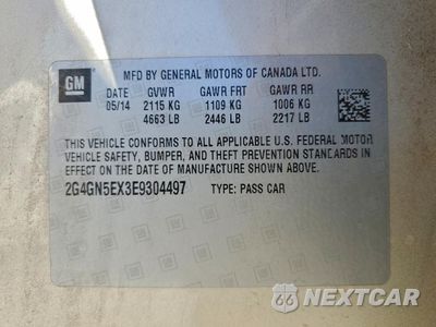 Zdjęcie 13 z 14 samochodu: 2014 BUICK REGAL PREMIUM VIN:2G4GN5EX3E9304497 - miniatura