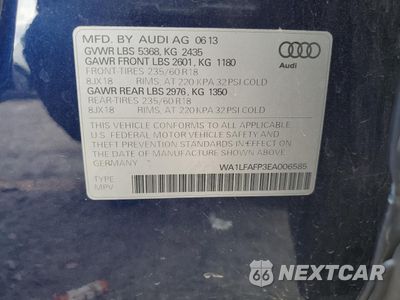 Zdjęcie 13 z 14 samochodu: 2014 AUDI Q5 PREMIUM PLUS VIN:WA1LFAFP3EA006585 - miniatura