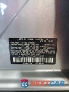 Zdjęcie 14 z 15 samochodu: 2024 SUBARU CROSSTREK PREMIUM VIN:JF2GUADC5R8307676 - miniatura