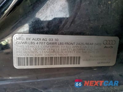 Zdjęcie 12 z 12 samochodu: 2010 AUDI A4 PREMIUM PLUS VIN:WAUEFAFLXAN058128 - miniatura