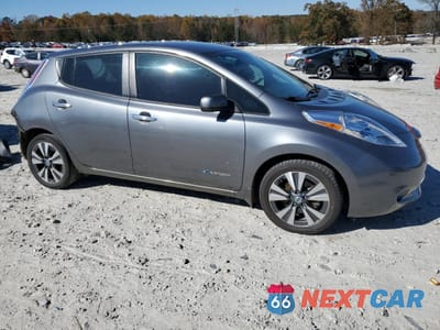 Czwarte zdjęcie samochodu z boku: 2014 NISSAN LEAF S VIN:1N4AZ0CP0EC339162 - miniatura