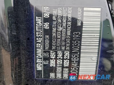 Zdjęcie 13 z 13 samochodu: 2020 MERCEDES-BENZ CLA 250 4MATIC VIN:WDD5J4HB5LN035193 - miniatura