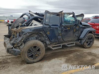 Trzecie zdjęcie samochodu z tyłu: 2021 JEEP WRANGLER UNLIMITED SAHARA VIN:1C4HJXEG1MW555878 - miniatura