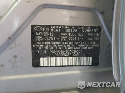 Zdjęcie 12 z 14 samochodu: 2012 HYUNDAI SONATA HYBRID VIN:KMHEC4A49CA036334 - miniatura