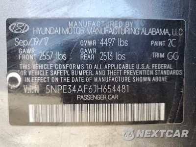 Zdjęcie 11 z 12 samochodu: 2018 HYUNDAI SONATA SPORT VIN:5NPE34AF6JH654481 - miniatura
