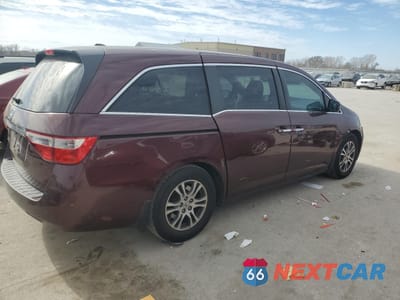 Trzecie zdjęcie samochodu z tyłu: 2013 HONDA ODYSSEY EXL VIN:5FNRL5H66DB011466 - miniatura