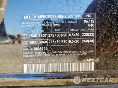 Zdjęcie 13 z 13 samochodu: 2012 MERCEDES-BENZ GL 350 BLUETEC VIN:4JGBF2FE8CA801582 - miniatura