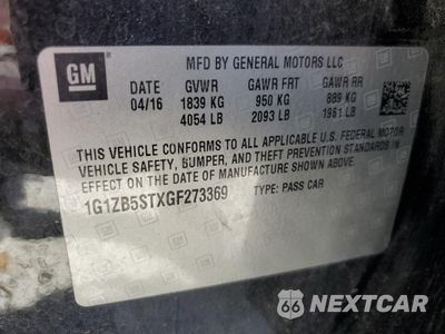 Zdjęcie 12 z 12 samochodu: 2016 CHEVROLET MALIBU LS VIN:1G1ZB5STXGF273369 - miniatura