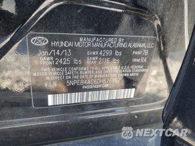 Zdjęcie 12 z 12 samochodu: 2013 HYUNDAI SONATA GLS VIN:5NPEB4AC6DH676767 - miniatura