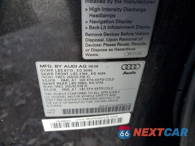 Zdjęcie 13 z 13 samochodu: 2009 AUDI Q7 3.6 QUATTRO VIN:WA1AY74L99D014179 - miniatura