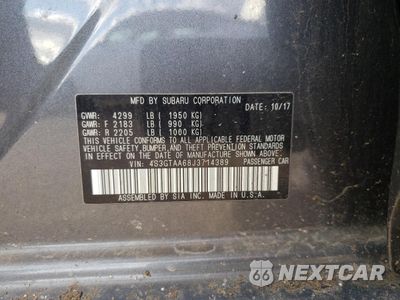 Zdjęcie 12 z 12 samochodu: 2018 SUBARU IMPREZA VIN:4S3GTAA68J3714389 - miniatura