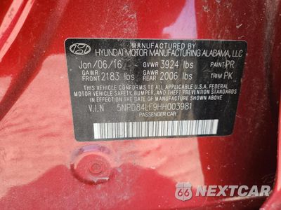 Zdjęcie 12 z 12 samochodu: 2017 HYUNDAI ELANTRA SE VIN:5NPD84LF9HH003981 - miniatura
