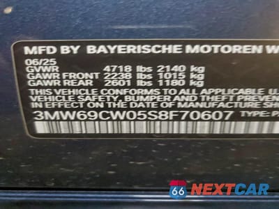 Zdjęcie 12 z 12 samochodu: 2025 BMW 330I VIN:3MW69CW05S8F70607 - miniatura