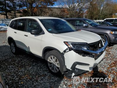 Czwarte zdjęcie samochodu z boku: 2019 HONDA PILOT LX VIN:5FNYF6H15KB029130 - miniatura