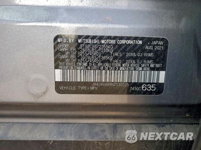 Zdjęcie 13 z 14 samochodu: 2022 MITSUBISHI OUTLANDER SEL VIN:JA4J4VA88NZ030225 - miniatura