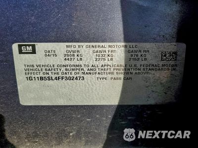 Zdjęcie 12 z 12 samochodu: 2015 CHEVROLET MALIBU LS VIN:1G11B5SL4FF302473 - miniatura