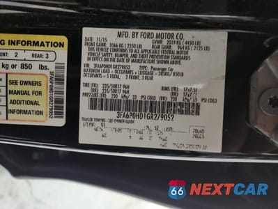 Zdjęcie 12 z 12 samochodu: 2016 FORD FUSION SE VIN:3FA6P0HD1GR279052 - miniatura