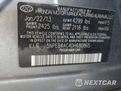 Zdjęcie 12 z 12 samochodu: 2017 HYUNDAI SONATA GLS VIN:5NPEB4AC4DH680865 - miniatura