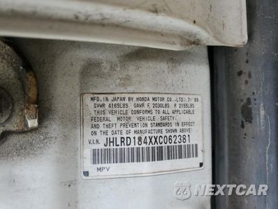 Zdjęcie 14 z 16 samochodu: 1999 HONDA CR-V LX VIN:JHLRD184XXC062381 - miniatura