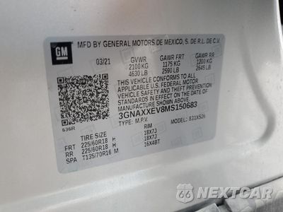 Zdjęcie 13 z 13 samochodu: 2021 CHEVROLET EQUINOX PREMIER VIN:3GNAXXEV8MS150683 - miniatura