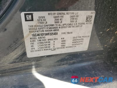 Zdjęcie 12 z 14 samochodu: 2017 CHEVROLET SILVERADO K3500 HIGH COUNTRY VIN:1GC4K1EY9HF225459 - miniatura