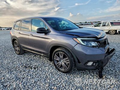 Czwarte zdjęcie samochodu z boku: 2021 HONDA PASSPORT EXL VIN:5FNYF7H52MB010448 - miniatura