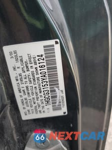 Zdjęcie 13 z 13 samochodu: 2000 HONDA ACCORD EX VIN:1HGCG3153YA016124 - miniatura