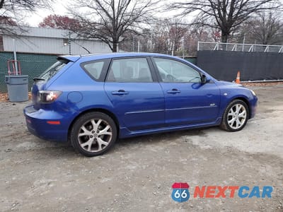 Trzecie zdjęcie samochodu z tyłu: 2007 MAZDA 3 HATCHBACK VIN:JM1BK343071710710 - miniatura