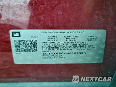 Zdjęcie 12 z 12 samochodu: 2017 CHEVROLET BOLT EV PREMIER VIN:1G1FX6S0XH4182695 - miniatura