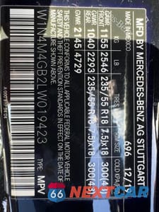 Zdjęcie 15 z 15 samochodu: 2020 MERCEDES-BENZ GLB 250 VIN:W1N4M4GB2LW019423 - miniatura