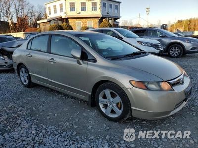 Czwarte zdjęcie samochodu z boku: 2007 HONDA CIVIC LX VIN:1HGFA16557L012672 - miniatura
