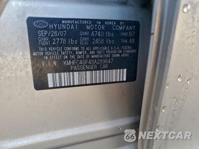 Zdjęcie 12 z 13 samochodu: 2008 HYUNDAI AZERA SE VIN:KMHFC46F48A289647 - miniatura