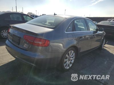 Trzecie zdjęcie samochodu z tyłu: 2013 AUDI A4 PREMIUM VIN:WAUBFAFL2DN046756 - miniatura