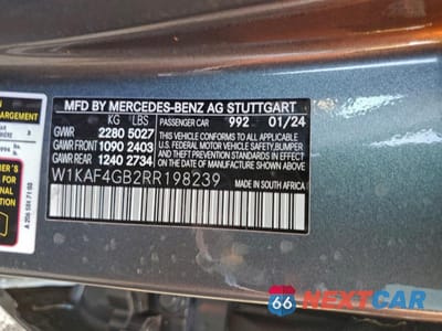 Zdjęcie 12 z 12 samochodu: 2024 MERCEDES-BENZ C 300 VIN:W1KAF4GB2RR198239 - miniatura