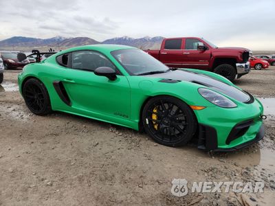 Czwarte zdjęcie samochodu z boku: 2023 PORSCHE CAYMAN GT4 RS VIN:WP0AE2A82PS280069 - miniatura