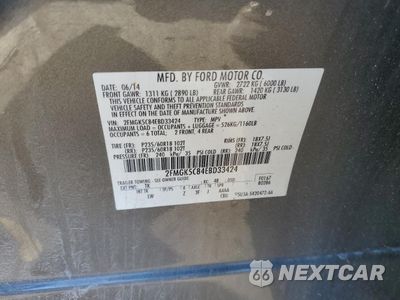 Zdjęcie 13 z 13 samochodu: 2014 FORD FLEX SEL VIN:2FMGK5C84EBD33424 - miniatura