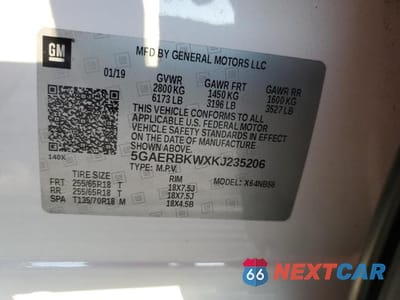 Zdjęcie 13 z 13 samochodu: 2019 BUICK ENCLAVE ESSENCE VIN:5GAERBKWXKJ235206 - miniatura