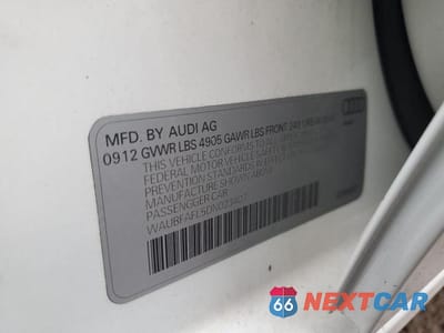 Zdjęcie 13 z 13 samochodu: 2013 AUDI A4 PREMIUM VIN:WAUBFAFL5DN023407 - miniatura