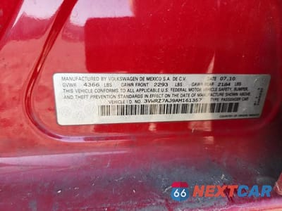 Zdjęcie 12 z 12 samochodu: 2010 VOLKSWAGEN JETTA SE VIN:3VWRZ7AJ9AM161357 - miniatura