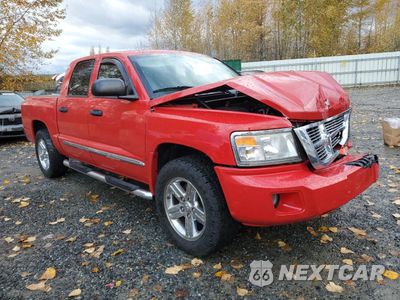 Czwarte zdjęcie samochodu z boku: 2008 DODGE DAKOTA QUAD LARAMIE VIN:1D7HW58N28S545122 - miniatura