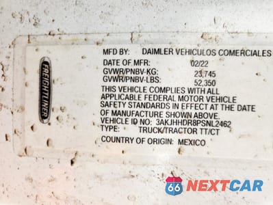Zdjęcie 10 z 10 samochodu: 2023 FREIGHTLINER CASCADIA 126 SEMI TRUCK VIN:3AKJHHDR8PSNL2462 - miniatura